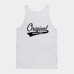 Original Since 2002 (Year Of Birth / Birthday / Black) Tank Top